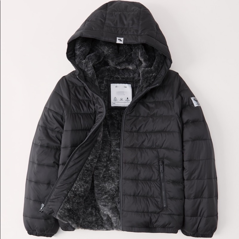 ABERCROMBIE KIDS- BOYS COZY PUFFER JACKET
